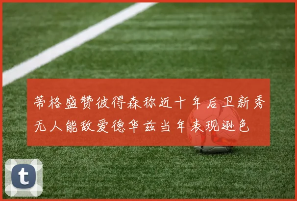 蒂格盛赞彼得森称近十年后卫新秀无人能敌爱德华兹当年表现逊色